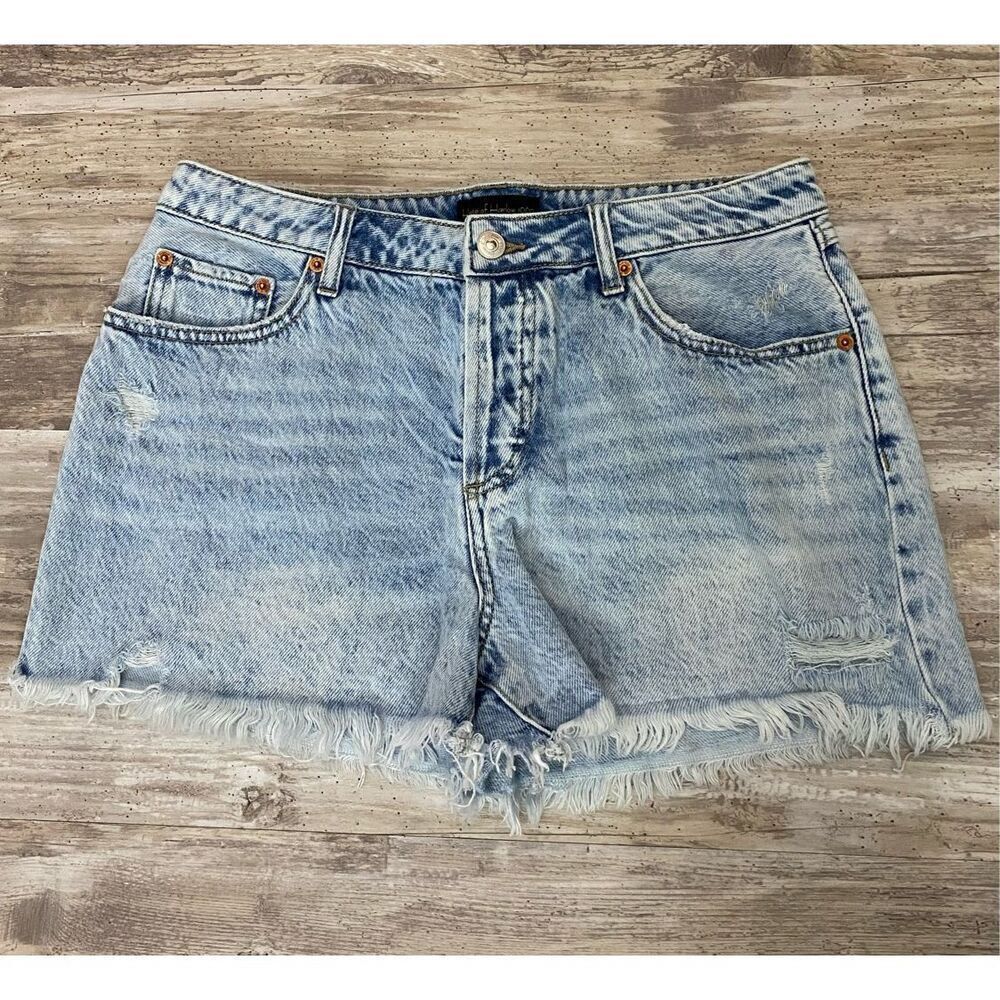 House of Harlow 1960 Buttonfly Denim Jean Shorts Sz 28